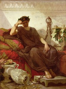 Damocles, 1866 door Thomas Couture